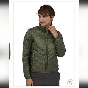 Patagonia Women's Lightweight Radalie Bomber Jacket in Kale Green